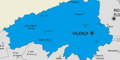 แผนที่ของ Valença municipality
