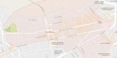 แผนที่ของ Vila องอิซซาเบล