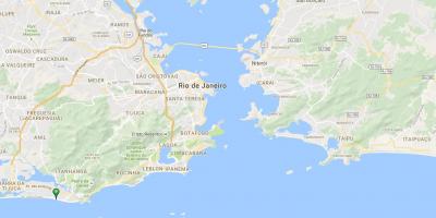 แผนที่ของชายหาด Barra อัยการ Tijuca