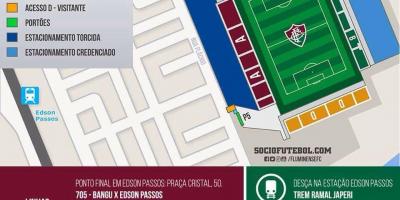 แผนที่ของสนามกีฬา Giulite Coutinho